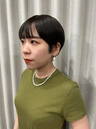 ショート カラー 表参道🌿赤み消し カラー/チナツのヘアスタイル