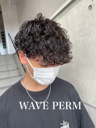 パーマ メンズ 大阪美容師 井上智博のヘアスタイル