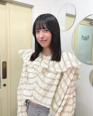 ロング 古市 萌乃華のヘアスタイル