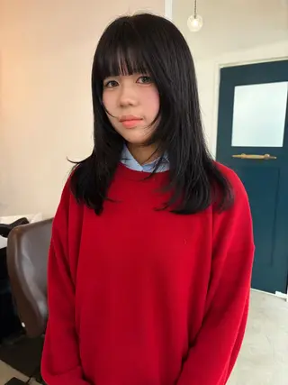 セミロング YUUKI/ウルフ .ボブパーマのヘアスタイル