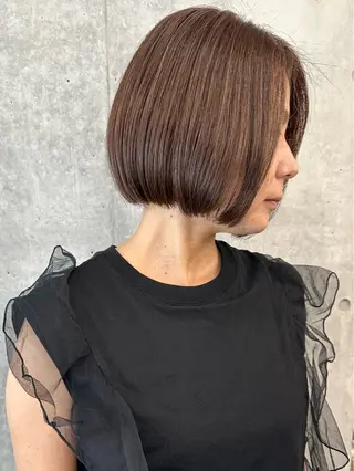 ミディアム ボブ/ゆるふわ ボブパーマ/とういのヘアスタイル