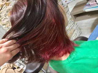 ミディアム カラー cherir髪質改善 パーソナルカラー診断のヘアスタイル