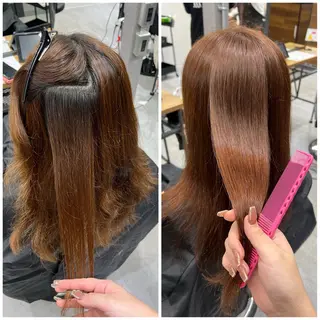 セミロング カラー ショート/ウルフ カットモデル募集のヘアスタイル