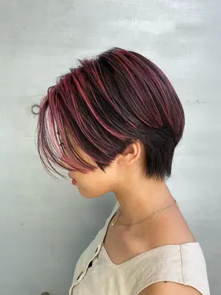 ショート カラー brace今里店店長 加井直樹のヘアスタイル