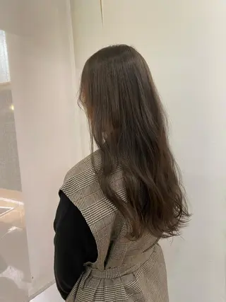 セミロング カラー シャドウパーマ 田形清流のヘアスタイル