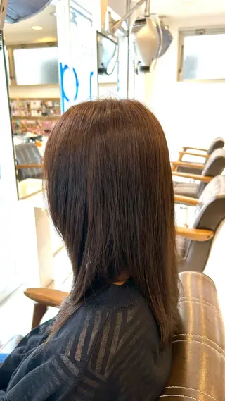 セミロング カラー 齋藤 大地のヘアスタイル