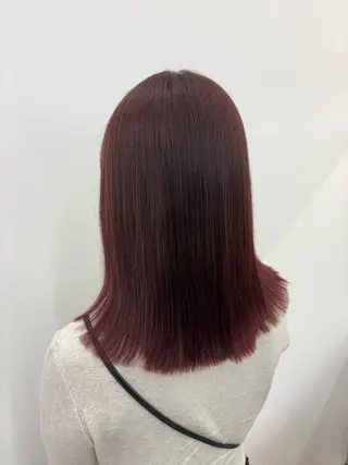 ミディアム 美髪縮毛/インナー カラー ERINA✨のヘアスタイル