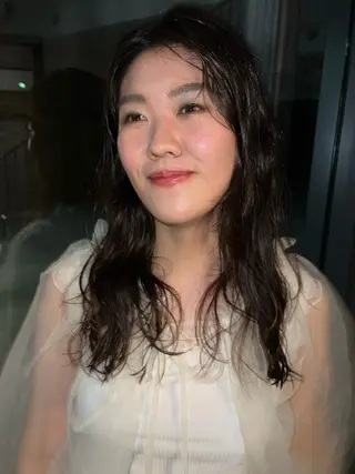 ロング パーマ 松井美樹/似合わせ ガーリー・韓国のヘアスタイル