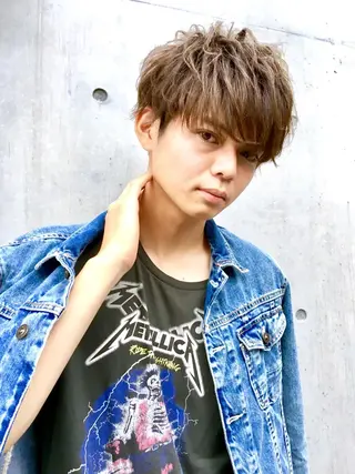 ショート カラー パーマ メンズ ✨髪質改善縮毛矯正✨ 宇田川修平のヘアスタイル