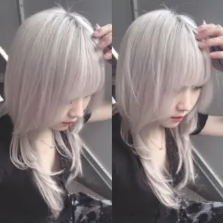 ロング カラー 渋谷ハイトーン/ まぉまぉのヘアスタイル