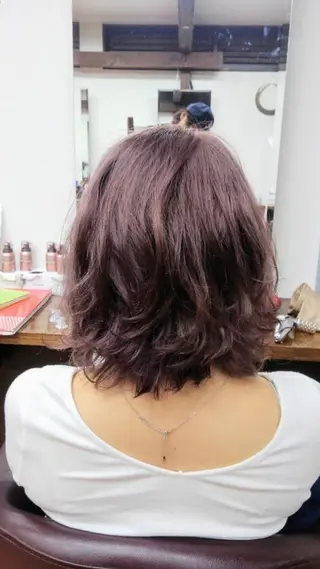 ミディアム カラー ライブトレア YOSHIKIのヘアスタイル