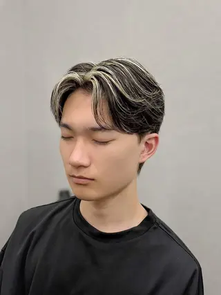 ショート カラー メンズ SLASHメンズ専門 大西郁也のヘアスタイル