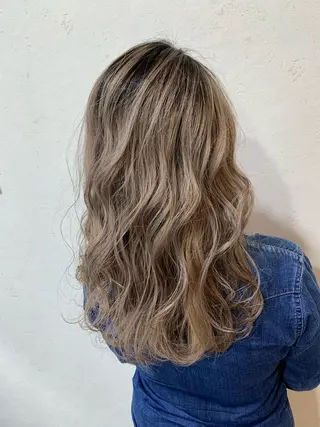 ロング カラー 天野 開のヘアスタイル