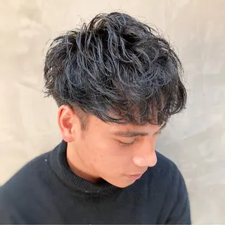 ショート パーマ メンズ fifth JINGUMAE所属・波巻きスパイラルパー マ/シャドウパーマ駿のヘアスタイル