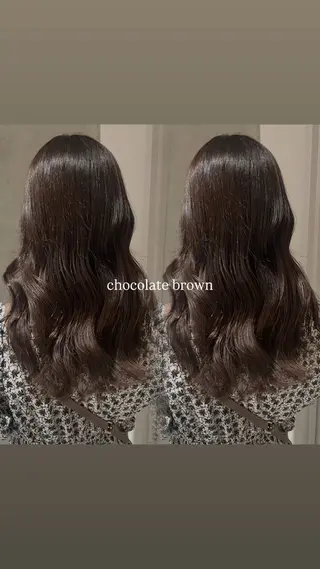 ロング カラー 加藤 未夢のヘアスタイル