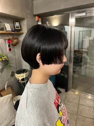 ショート 土田かほ/本日🈳 透明感カラー🍃のヘアスタイル