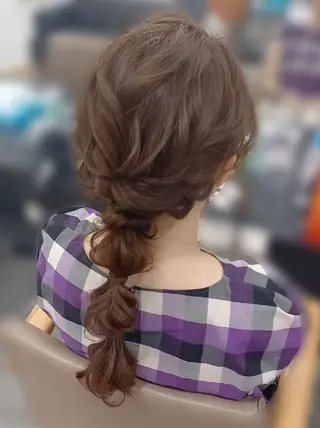 ロング ヘアアレンジ ヘアセット❤️着付け Akaneのヘアスタイル