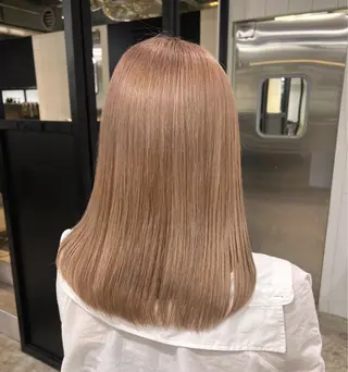セミロング カラー 🎀ハイトーン特化/ 池袋/miyu🎀のヘアスタイル