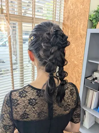 ロング ヘアアレンジ miku ヘアセット/着付けのヘアスタイル