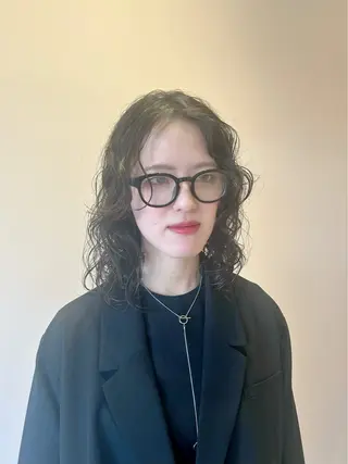 ミディアム パーマ マンツーマン施術✂︎ machikaのヘアスタイル