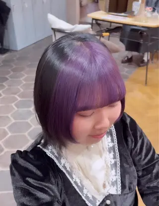 ショート カラー ハイトーン💗ピンク 🛼カラフル🍀のヘアスタイル