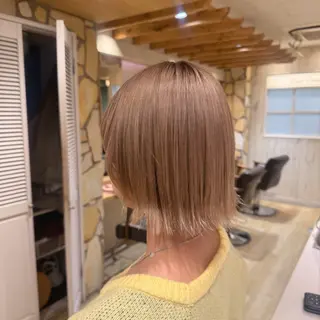 ショート カラー ヘアアレンジ 柳川瑠衣菜 EIGHT/新宿のヘアスタイル