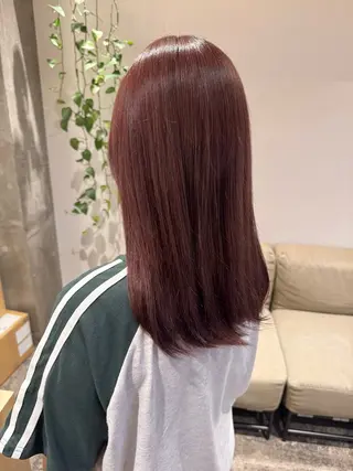 セミロング カラー ハガ コトコのヘアスタイル