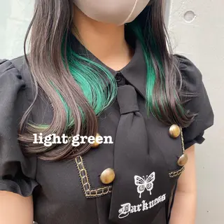 セミロング カラー ハイトーンカラー 🍬Rinka🍬のヘアスタイル