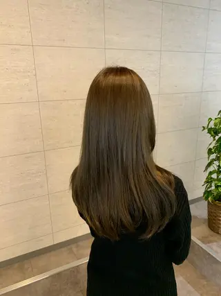 ロング カラー 髪質改善カラーズ カフェプラスのヘアスタイル