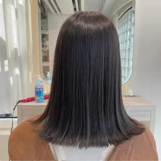 カラー ハッシュカット 暖色カラー/伊藤菜月のヘアスタイル