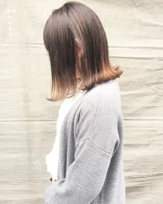 ミディアム カラー パーマ ヘアアレンジ メンズ キッズ ネイル マツエク・マツパ 韓国風×透明感カラー 髪質改善オタベシンヤのヘアスタイル