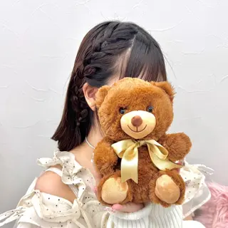 ロング ヘアアレンジ ヘアメ🎀推しカラー 🥣横浜/しほ🧸のヘアスタイル