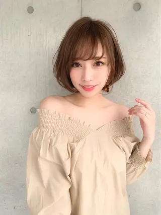 ショート カラー パーマ ヘアアレンジ 🩰透明感カラー♡ UTA🩰のヘアスタイル