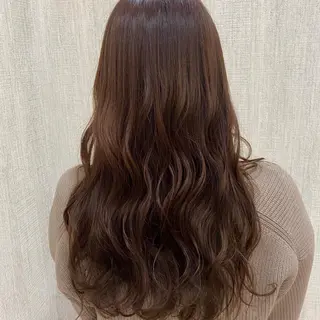 ロング カラー ヘアアレンジ 🫧透け感⋆艶髪💎 山口アヤカのヘアスタイル