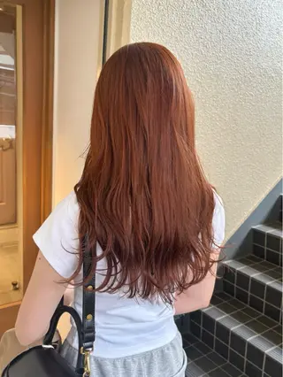ロング カラー mei|顔まわり ×透明感カラーのヘアスタイル