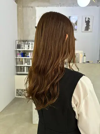 ロング パーマ 杉水 葉月のヘアスタイル