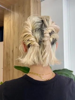 ショート ヘアアレンジ 都筑 莉佳子のヘアスタイル