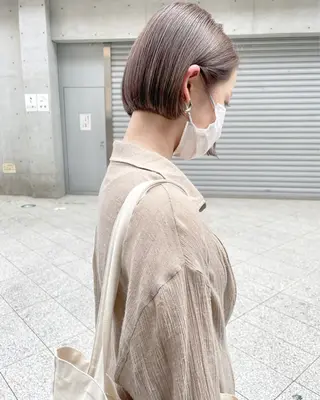 ショート カラー 👩🏻ボブ/ 髪質改善ダブルカラーのヘアスタイル