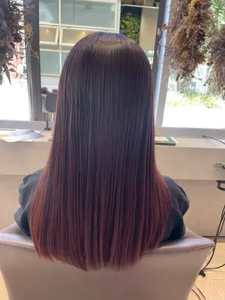 ロング カラー 原 萌香のヘアスタイル