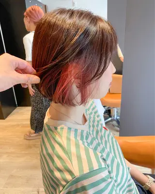 ショート カラー 髪質改善/ブリーチ 田代 龍我のヘアスタイル