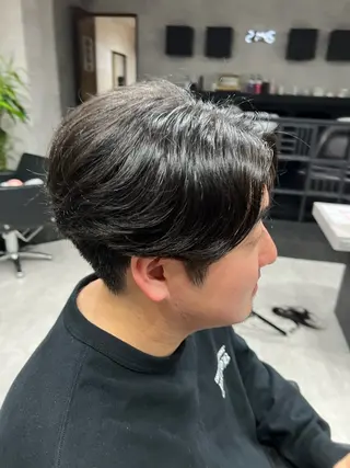 ミディアム パーマ メンズ特化パーマ &カラー🔥小倉大和のヘアスタイル