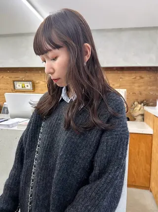 ロング カラー パーマ /レイヤー 榛地渉馬 /矢場町のヘアスタイル