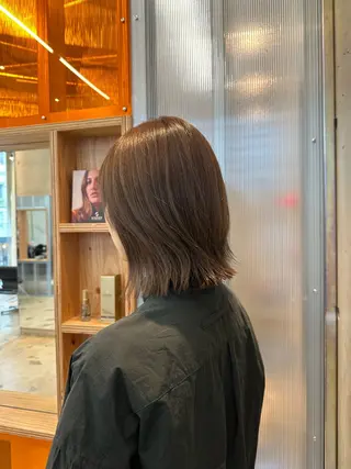 ミディアム カラー REONA🪽✨薬院 レイヤーカット🫧のヘアスタイル