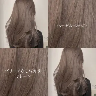 セミロング メンズ 艶感ミルクティー🤍 色落ち綺麗🤍ともやのヘアスタイル