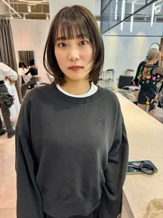 ショート カラー 顔周りカット/透明感 カラー✂️MEIのヘアスタイル