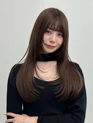 ロング vajra所属・韓国ヘア🩶리나🤍 りぴのヘアスタイル