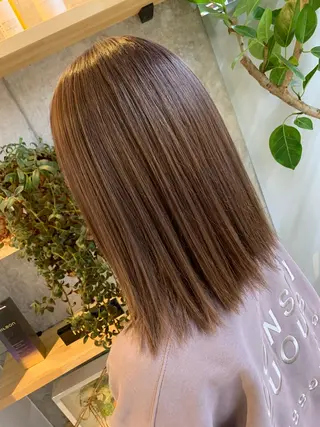 ミディアム カラー 天野 開のヘアスタイル