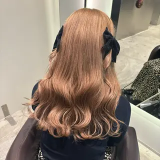 セミロング カラー kelly.un MIUのヘアスタイル