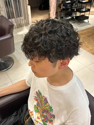 パーマ メンズ 🦋Misaki🦋 メンズパーマ/着付けのヘアスタイル