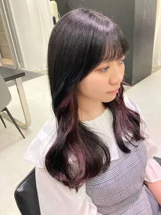 カラー 💖ブリーチなし透明 感💖ASAHIのヘアスタイル